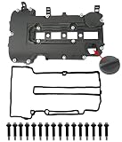 Engine Valve Cover with Gaskets, Bolts & Oil Filler Cap Compatible with 2011-2020 Chevy Cruze Sonic Trax Volt...