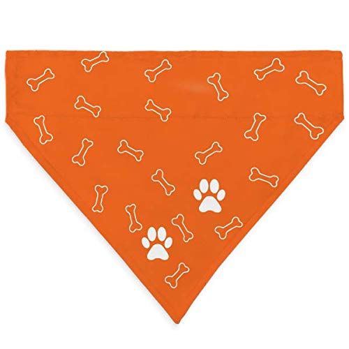 Rightgifting Digital Printed Satin Dog Bandana/Dog Scarf with Loop & Reversible (Medium,Orange) (B08HNCYKGY) Amazon Price History, Amazon Price Tracker