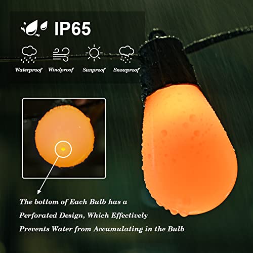 Holilluma Smart Outdoor String Lights, 43Ft Rgbw Patio Lights 30 Edison Bulb Waterproof, App-Remote-Control Box, Diy Color Changing Led Outside Lights, Perfect For Outdoor Backyard Wedding Holidays #TOP5
