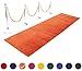 Orange Event Carpet Aisle Runner - Quality Plush Pile Rug with Backing, Binding in Various Sizes (3 X 10 ft, Orange)