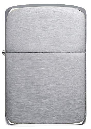 Zippo 1941 Replica - Mechero de metal recargable, acabado Brushed Chrome de color cromo 3