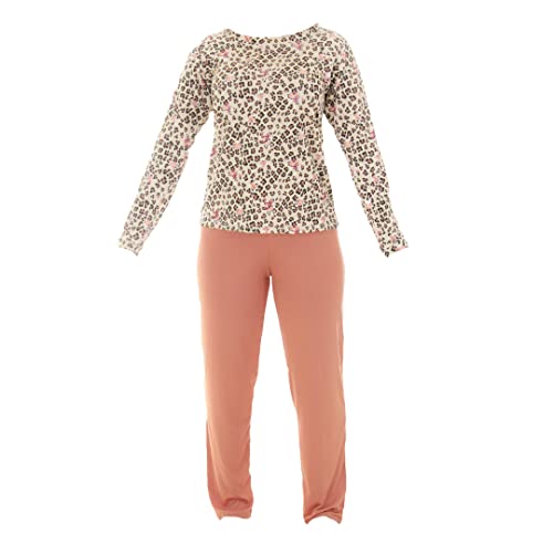 Pijama Bicolor Manga Longa Click Mais Bonita (G, Estampada)