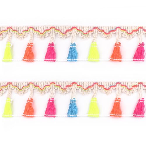 Bordure à Pompons 12M - Galon Pompon Frange Ruban Dentelle Pour Couture, Décoration Textile Et DIY
