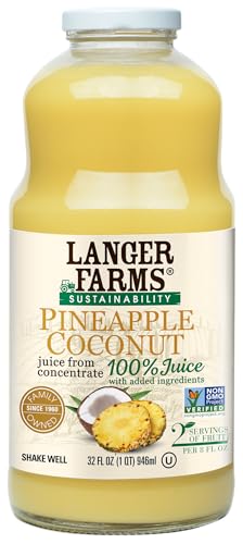 Langer Farms Pineapple Coconut, 100% Juice, 32 fl oz