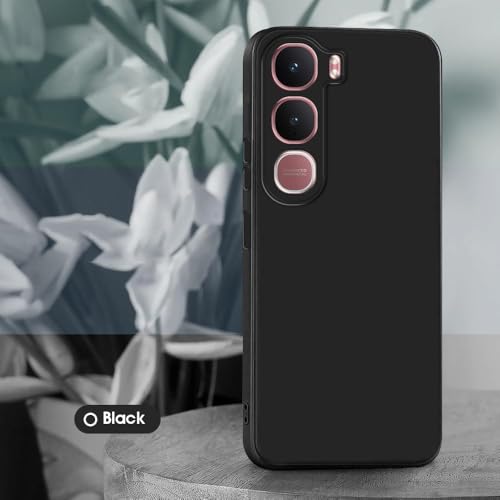Image of Back Cover for Vivo Y31 5G | Full Camera Protection | Premium Liquid Silicon Case | Flexible Bumper Case for Vivo Y31 5G (Black)