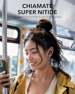 Soundcore P30i Cuffie Bluetooth di Anker, Auricolari Wireless con Cancellazione del Rumore Forte e Intelligente, Bassi Potenti, 45 Ore, Custodia e Supporto per Smartphone 2 in 1, IP54, Bluetooth 5.4
