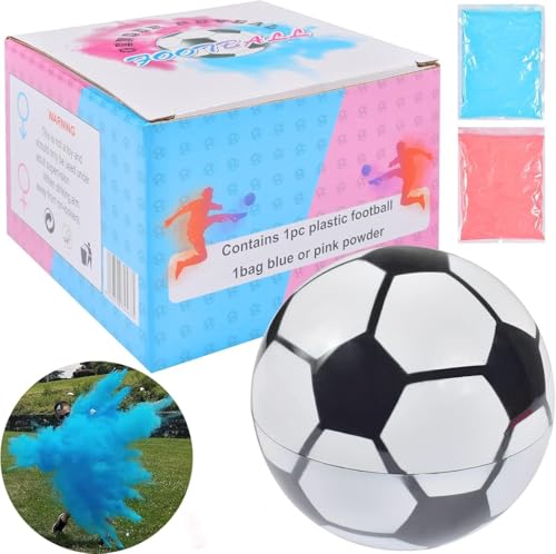Gender Reveal Football,bebé sorpresa futbol,Sala de fiestas de revelación de género,Balón de fútbol revelador de género niña o niño,kit completo para Baby Shower
