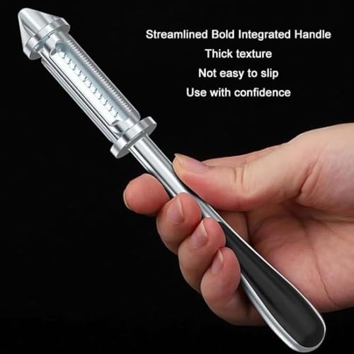 Image of Kitchen Expert Stainless Steel Fruit Peeler | 3-in-1 | Fruit & Vegetable Peeler | Shredder Slicer Grater for Salad, Potato, Carrot | for Kitchen Versatile Vegetable Peeler for Salad Preparation
