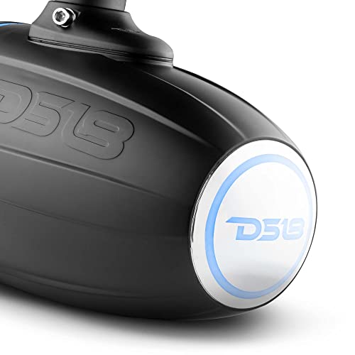 Image of DS18 Hydro NXL-X6TP /BK 6.5 inch Marine Water Resistant Wakeboard Tower Speakers with Integrated RGB LED Lights 300 Watts 4 ohms - Black (Pair) High Performance