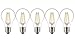 Produktbild 5 x Attralux LED Classic A60 ND 1BC/6 Glühlampe Glühfaden Fadenlampe 6.2W ersetzt 60 W E27 warmweiß 2700K, 806 Lumen