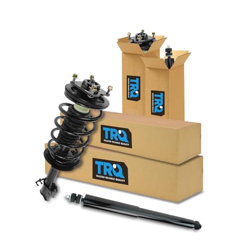 Image of TRQ Front and Rear Complete Strut Assembly & Shock Absorber Kit Complete Strut & Coil Spring Assembly Compatible with 2008-2012 Ford Escape 2008-2011 Mazda Tribute Mercury Mariner