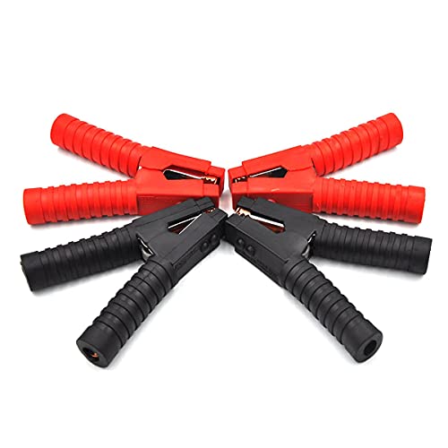 2 Pairs/4 Pcs Of Xincol Tx-100 Heavy Duty Battery Clip Replacement Booster Cable Clamp Set Can Be Connected With 1# Awg Wire #TOP3