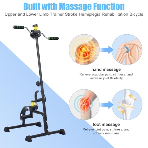 Pedal exerciser ajustable para terapia física y rehabilitación miniatura 3
