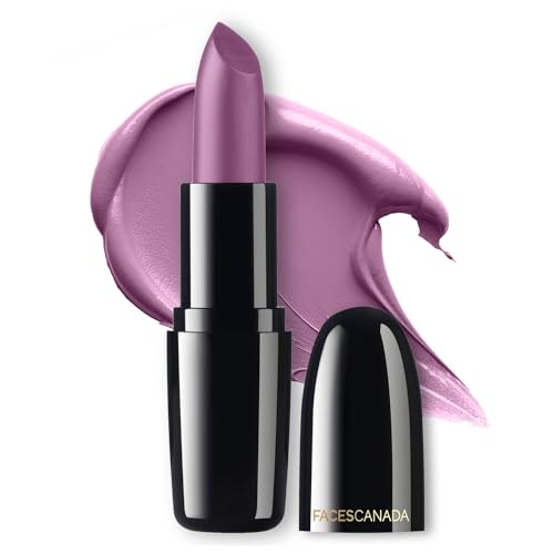 Image of FACES CANADA Weightless Creme Finish Lipstick - Imperial Plum (Plum), 4g | Creamy Finish | Smooth Texture | Long Lasting Rich Color | Hydrated Lips | Vitamin E, Jojoba Oil, Shea Butter, Almond Oil