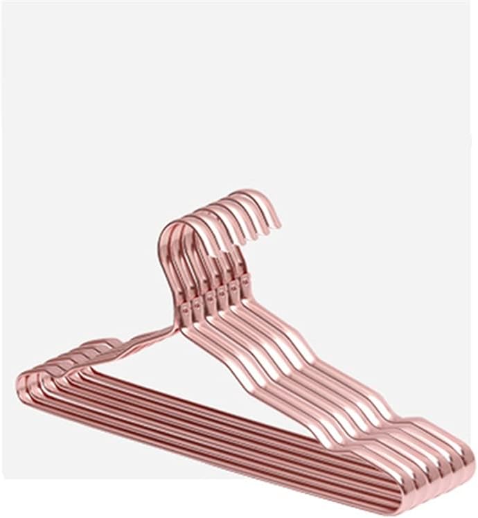5Pcs Clothes Hanger Anti-Slip Antideformation Aluminium Alloy Closet Dress Clothing Towel Multifunction Storage Rack Coat Hanger (Color : C Size : 5pcs) (A 5pcs)