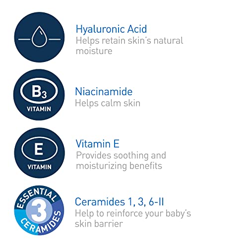 image for CeraVe Baby Lotion | Gentle Baby Skin Care with Ceramides, Niacinamide