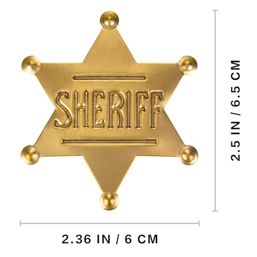 Sheriff Badge Metal Western Police Badge for Cowboy Party Decoration Dress-Up Custom Sheriff Badges School Carnival Party Props Prize2