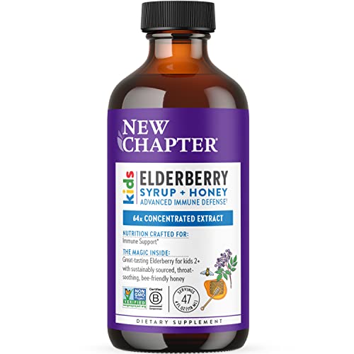New Chapter 64x Concentrated Elderberry Kids Syrup, 4 fl oz - image 1
