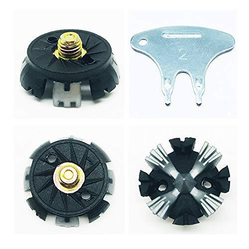 LONGKUN 28 Count 1/4 Inch Metal Thread Golf Spikes Replacements Screw Golf Cleats Replacement Golf Shoes Spikes Screw Easy Install to Golf Shoes Also Suitable for Cricket Shoes (Black/Gray)