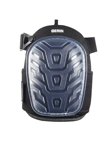 Gerin Paires De Genouillères Gel | Coque Extérieure En PVC | Protege Genoux | Protection Genoux Travail | Noir | Certifié CE