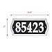 Nite Bright Ashland Reflective Address Numbers Sign