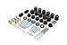 Daystar, Jeep TJ Wrangler 1" Taller Polyurethane Body Mount Kit Replaces Factory Body Mount Bushings, fits 1997 to 2006 4WD, KJ04508BK, Made in America