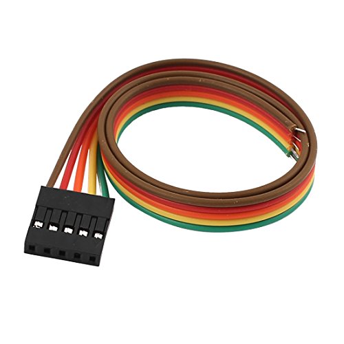 Aexit 10 Pcs Jumper Wire femenino 5P 30cm cable miniatura 4