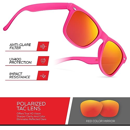 Image of Retro Rewind Polarized Sunglasses for Women Men - UV400 Classic Square Vintage Shades Trendy Unisex Sun Glasses