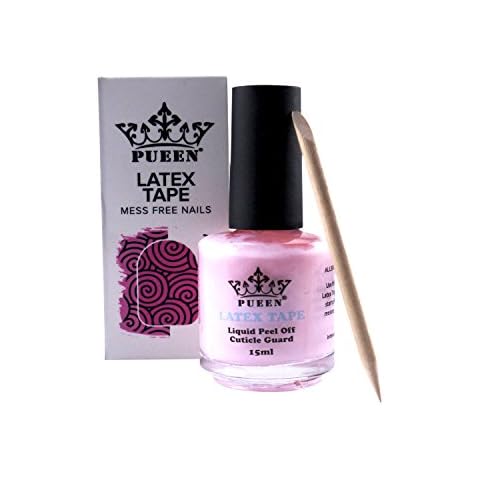 PUEEN Latex Tape Peel Off Cuticle Guard Skin Barrier Protector Nail Art Liquid Tape Cover