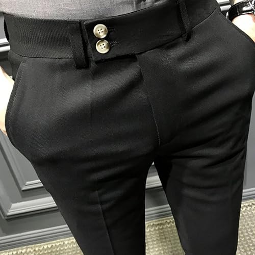Men Casual Straight Business Trousers Men Classic Fit Stretch Formal Pants Mens Dress Pants Slim Fit Pants4