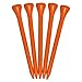 PRIDE GOLF TEE (PG3147512) Deluxe Tee (3-1/4 Inch, Citrus Orange) - 75 Count