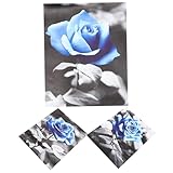 SEWOART Wandkunst Satz Abstrakte Blumen Leinwandbild Modernes Dekoratives Gemälde Für Wohnzimmer Raumdekor Blumengemälde Leinwandbild