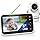 Baby Monitor with Camera and Audio, 5'' Screen Baby Monitors No WiFi, 30-Hour Battery, Remote Pan-Tilt-Zoom Video Baby Monito