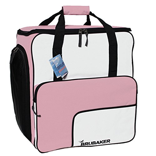 BRUBAKER Conjunto 'Super Function 1.0' Bolsa para Botas y Casco de ski Junto a 'Carver Pro 1.0' Bolsa para un par de Ski - Rosa/Blanco - 170 cms. - imagen 3