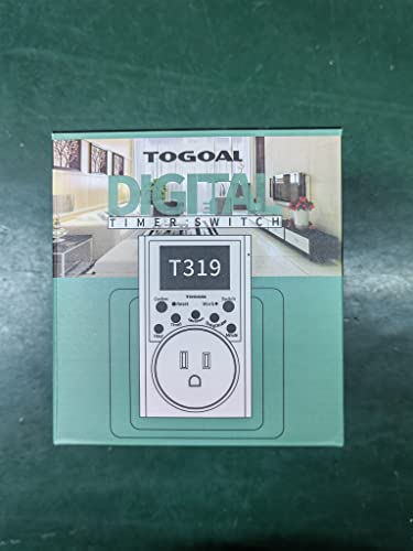 Digital Infinite Repeat Cycle Timer Plug With Countdown And 24 Hour Daily On-Off Programs For Electrical Outlets, Lights, Hydroponic Pumps (120V, 15A) [2 Pack] #TOP7