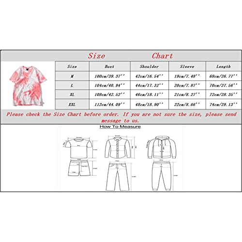 Genérico Camiseta Oversize Hombre - Camiseta De Manga Corta Vintage para Hombre Al Libre Top Casual TeñIdo con Corbata Hombre Camisetas Manga Larga