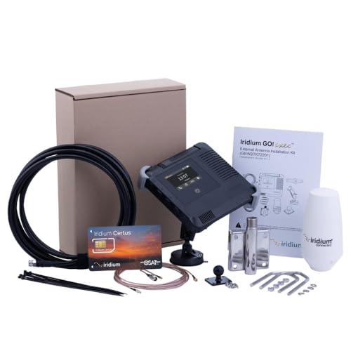 Image of Iridium GO! Exec Satellite WiFi Hotspot Terminal with Fixed Installation Kit - Global Connectivity | Voice, Messaging, Data | Durable