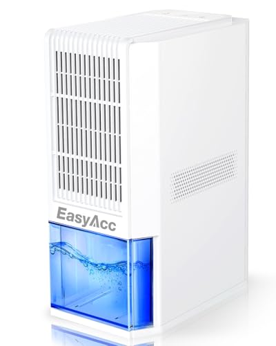 1300ML/Jour, EasyAcc Déshumidificateur a Air 2000ml, – 85W Déshumidificateur Silencieux Électrique à Faible avec Arrêt Automatique,Protection Contre le...