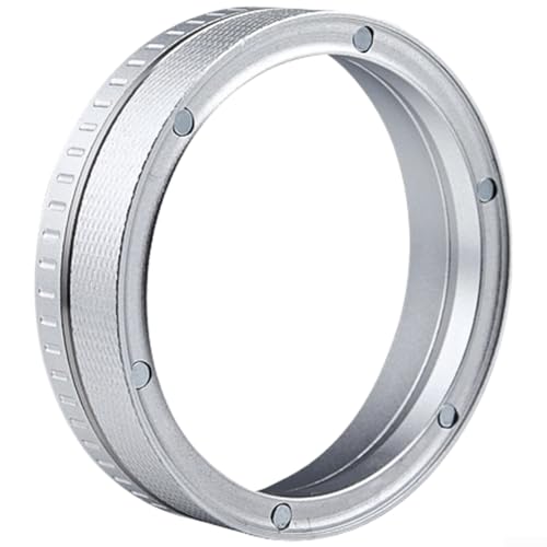 Gdfnmogo Dosificador de café de aleación de aluminio para anillo para máquinas de café espresso, embudo magnético antiderrames, estilo italiano, compatible con portafiltros de 51 mm/54 mm/58 mm (51 mm