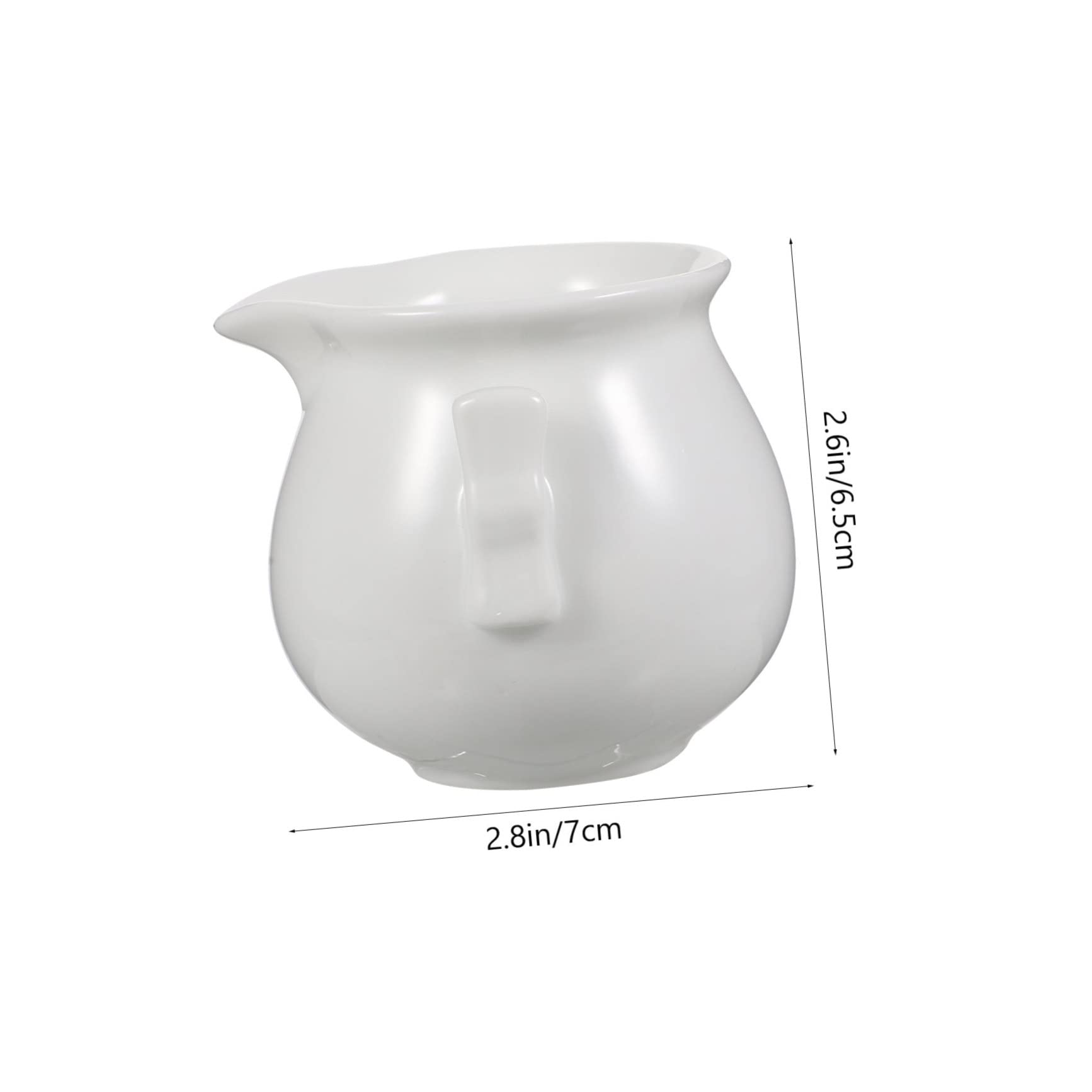 LIFKOME Ceramic Latte Art Cup 3pcs Expresso Cups for Frothing for Milk Pitcher Latte Sets for Serving