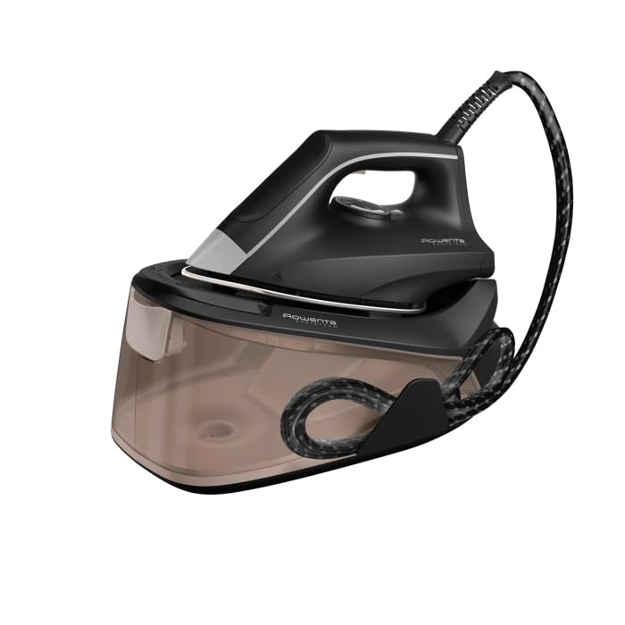 Rowenta Easy Steam, plancha con generador de vapor de alto rendimiento, vapor continuo de 110 g/min, golpe de vapor de 270 g/min, presión 5,6 bar, depósito de 1,4 l, modo ecológico, VR7141