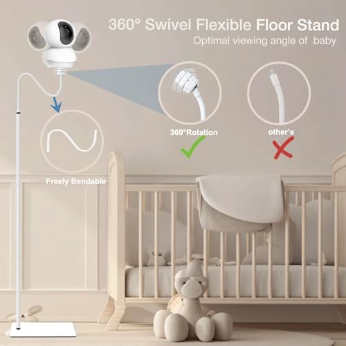 Support au sol Nanit Pro et TP-Link C200 pour caméra bébé 1/4 - 5