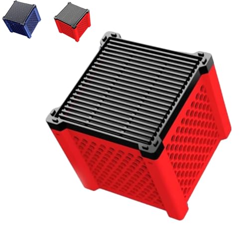 Filternatur Horse Water Trough Filter, Stock Tank Pool Filter with Activated Carbon and Filters Cotton, for Aquarium, Ponds, Fish Tank, Water Tanks, Waters Purification (Red)