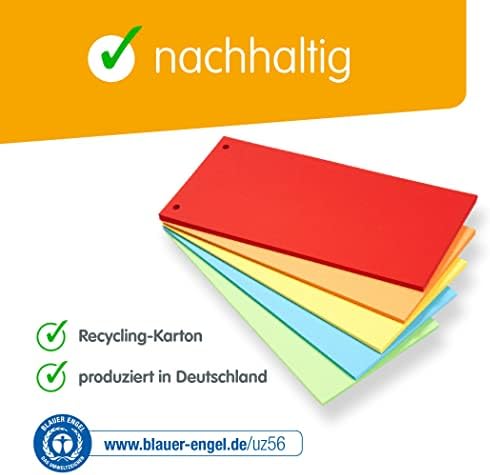 perfect line  200 dividers, recycled cardboard, made in Germany, 180 g perforated