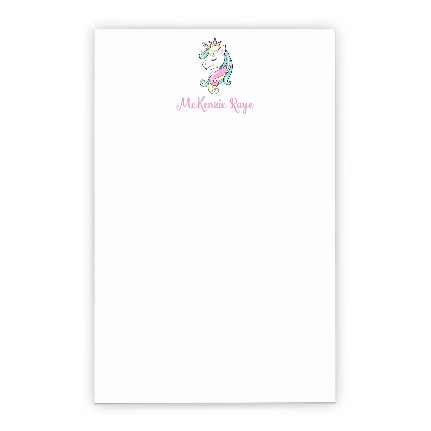 Cute Unicorn Paper and Envelopes Set, Personalized Unicorn Notepad for Girls, Custom Magical Paper Stationary, Girls Stationary Set for Writing