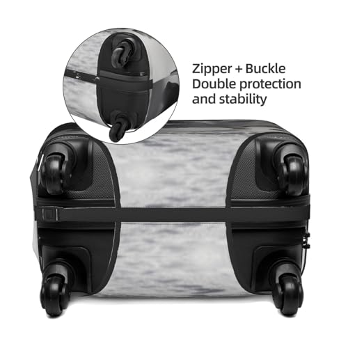 Black and White Horses Running Luggage Cover for Suitcase Tsa Approved, Washable Suitcase Protector Fits 18-32 Inch Anti-scratch Suitcase Cover Carry on Luggage Sleeve Travel Baggage Cover4