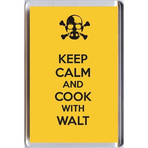 Keep Calm And Cook con Walt imán para nevera de nuestro KEEP CALM AND CARRY ON gama. Un único cumpleaños o Navidad calcetín de regalo Idea para un fan de la Breaking Bad serie de televisión.