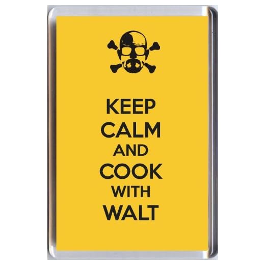 Keep Calm And Cook con Walt imán para nevera de nuestro KEEP CALM AND CARRY ON gama. Un único cumpleaños o Navidad calcetín de regalo Idea para un fan de la Breaking Bad serie de televisión.