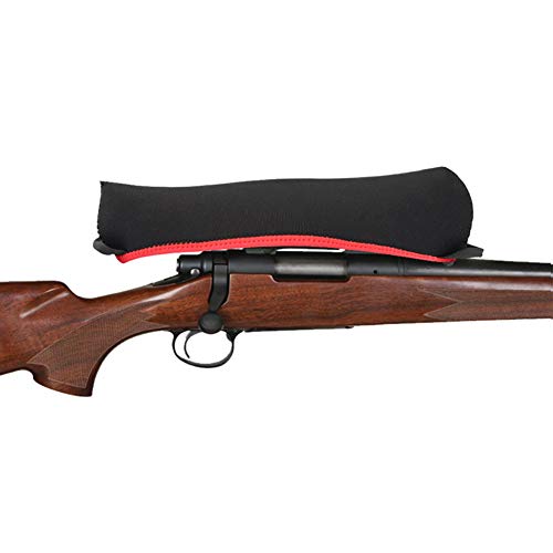 BAOZOON 2 Pack Waterproof Neoprene Rifle Scope Cover Case Riflescope Optic Protective Bag for Hunting Gun Scope Accessories (Black) - Thumbnail 3