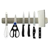 Magnetic Knife Holder 16 Inch Stainless Steel Strip, Multi-Purpose as Knife Holder, Knife Strip, Magnetic Tool Organizer, Art Supply Rack & Home Organizer
